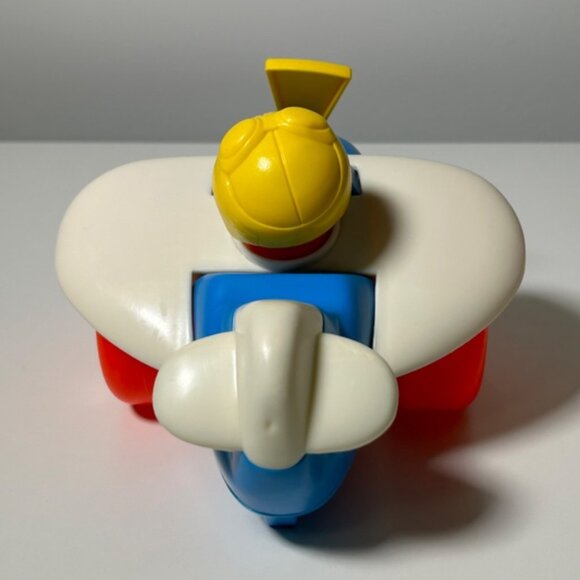 Vintage 80s Fisher Price Pull Along Airplane Pull Toy #171 Made in A - Picture 5 of 7